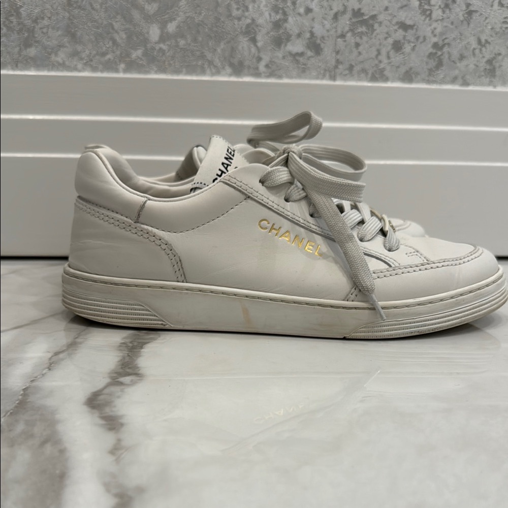 Chanel white shoes, size 38 women